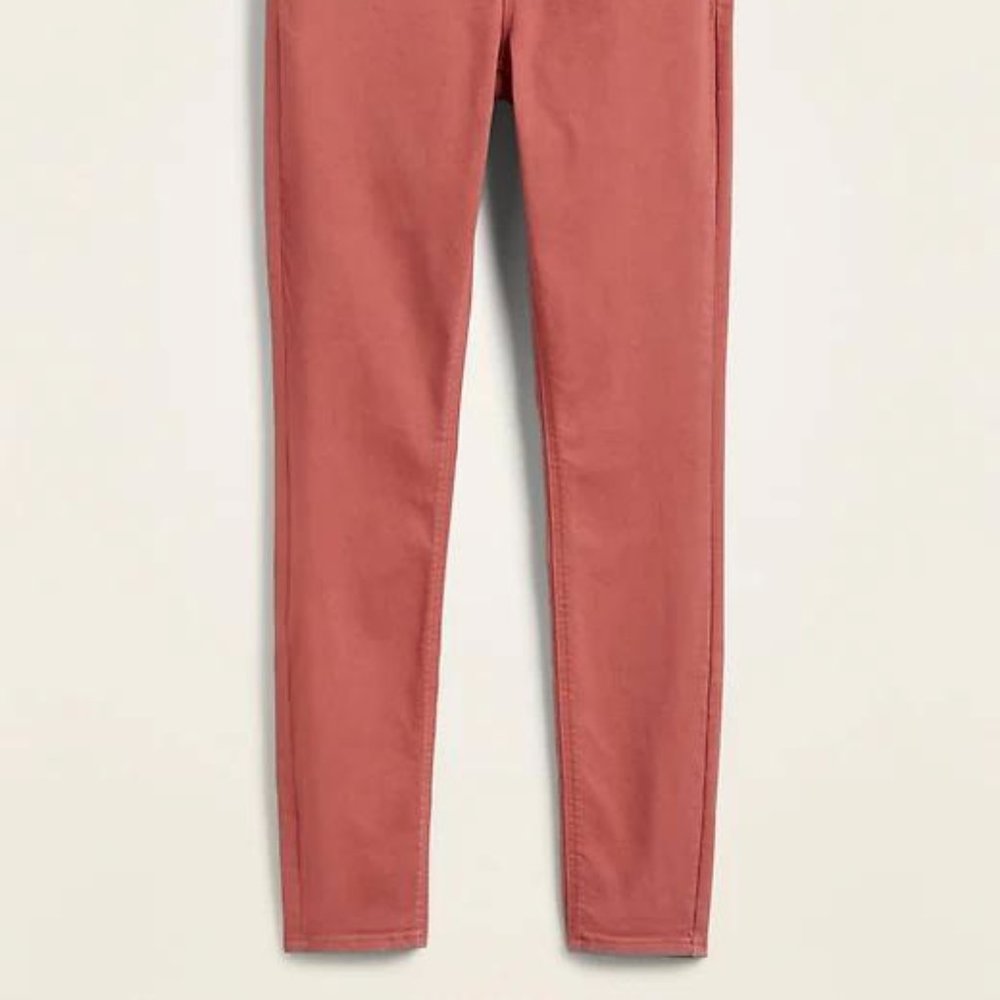 High-Waisted Button-Fly Pop-Color Rockstar Skinny - Picture 3 of 4
